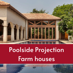 Poolside Projection Farm houses